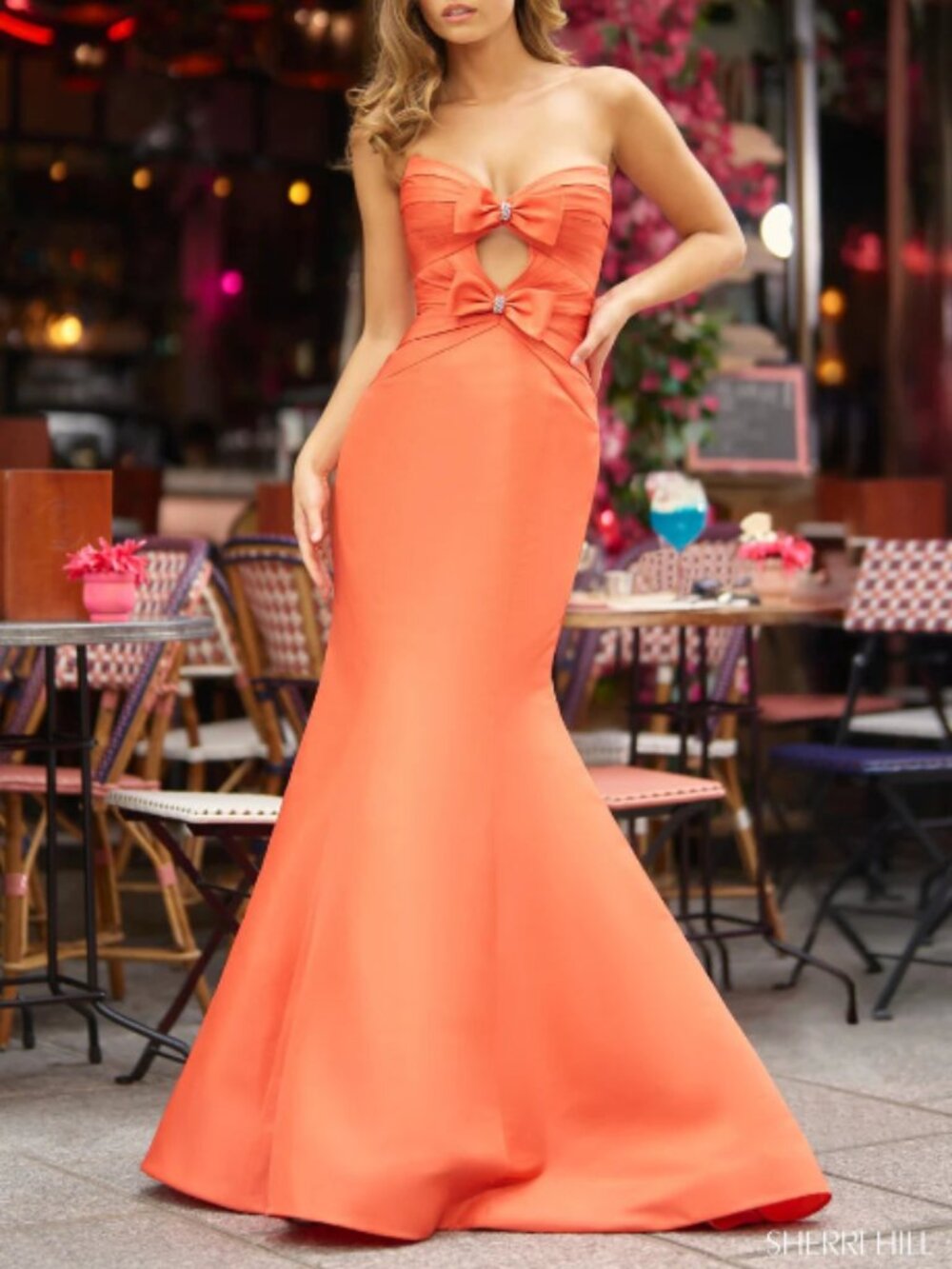 Sherri Hill Style 57008 in Orange